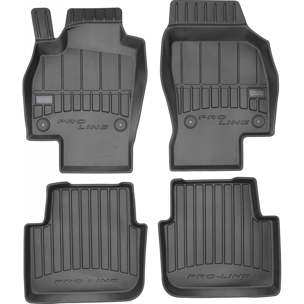 Car rubber floor mats black SKODA SCALA (2019-...) 3D FROGUM