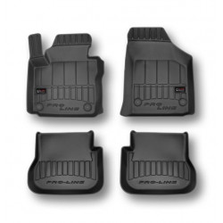 Car rubber floor mats black VW CADDY (2003-2015) 3D FROGUM