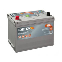 Akumulātors 12V DETA SENATOR 3 75Ah 630A DA755L