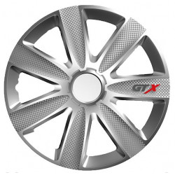 Dekoratīvās disku uzlikas R15 *GTX Carbon Silver*