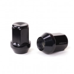 Wheel nut black 14x1.5x34mm H19 (BIMECC)