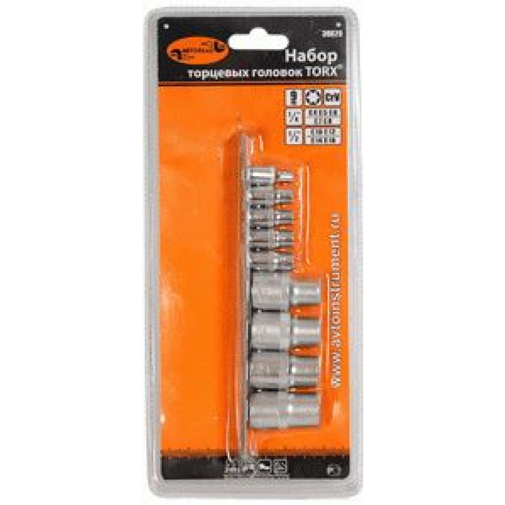 TORX muciņu komplekts (9 priekšm.,E4-E6) AVTODELO 39829