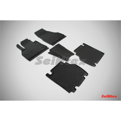 Car rubber floor mats black SEINTEX *STK* RENAULT KANGO II (5s.)(2008-....)