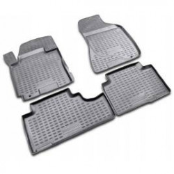 Car rubber floor mats black NOVLINE KIA SPORTAGE (2004-2010)