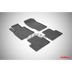 Car rubber floor mats black SEINTEX *STK* INFINITI G-series (2002-2015)