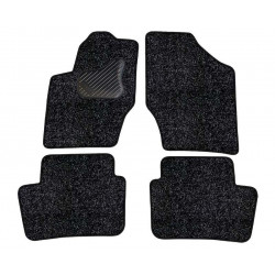 Car textile mats black PEUGEOT 307 (2001-2008) ECONOMIC