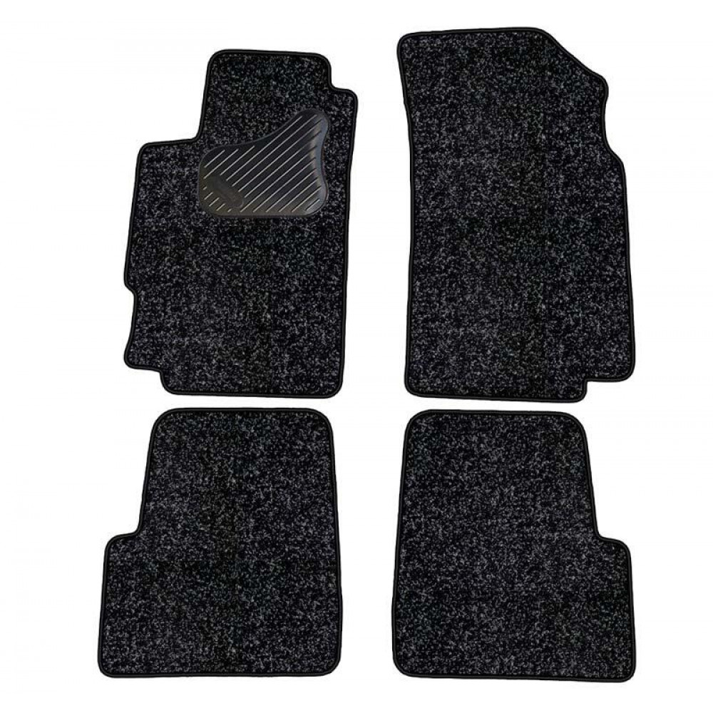 Car textile mats black PEUGEOT 406 (1995-2004) ECONOMIC