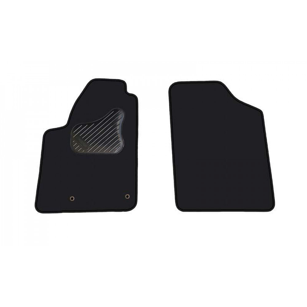 Car textile mats black PEUGEOT PARTNER (1996-2007) ECONOMIC