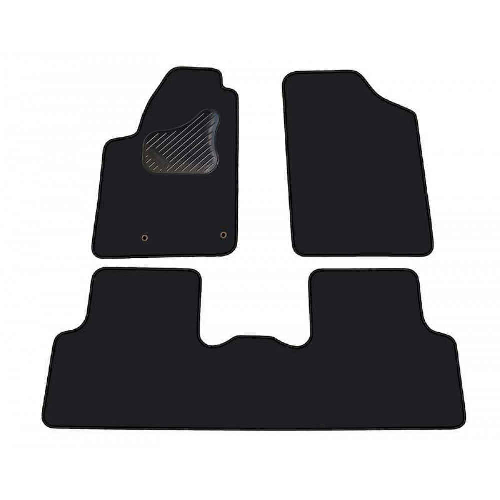 Car textile mats black CITROEN BERLINGO (5s.)(1996-2007) ECONOMIC  (LT)