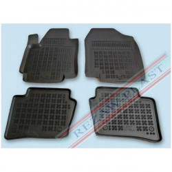 Car rubber floor mats black HYUNDAI i20 (2008-2014) 201602