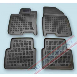 Car rubber floor mats black NISSAN QASHQAI+2 (2008-...)  201809