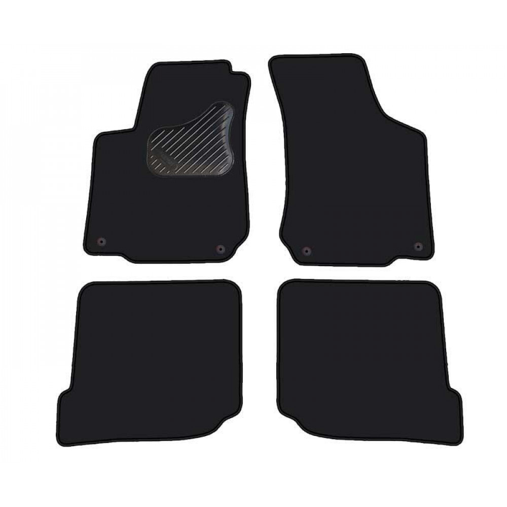 Car textile mats black SEAT LEON (1999-2005) ECONOMIC