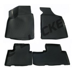 Car rubber floor mats black 3D SSANGYONG ACTYON NEW (2011-...)