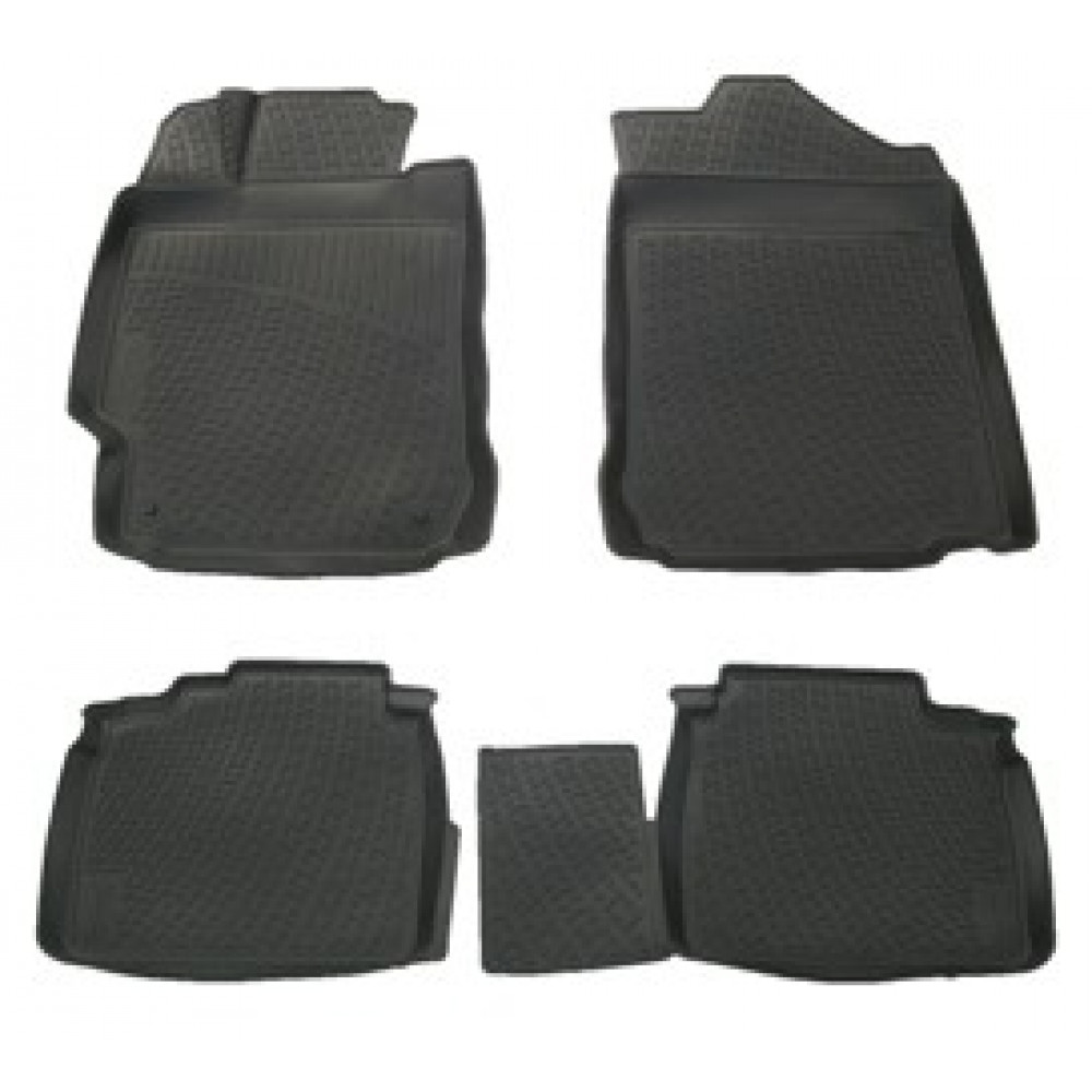 Car rubber floor mats black 3D TOYOTA CAMRY (2011-...)